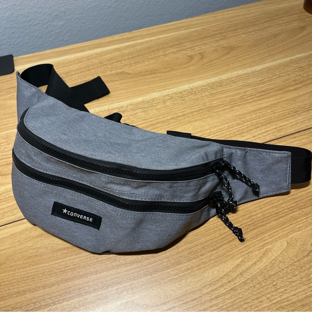 Converse Fanny Waist Pack Crossbody Bag Grey Unisex (Porter, Stussy, Y-3, Nike)